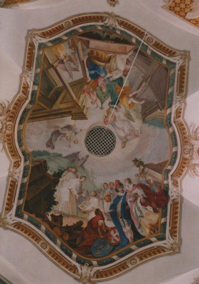 Monastery Church Ursberg, Fresco by Jakob Fröschle